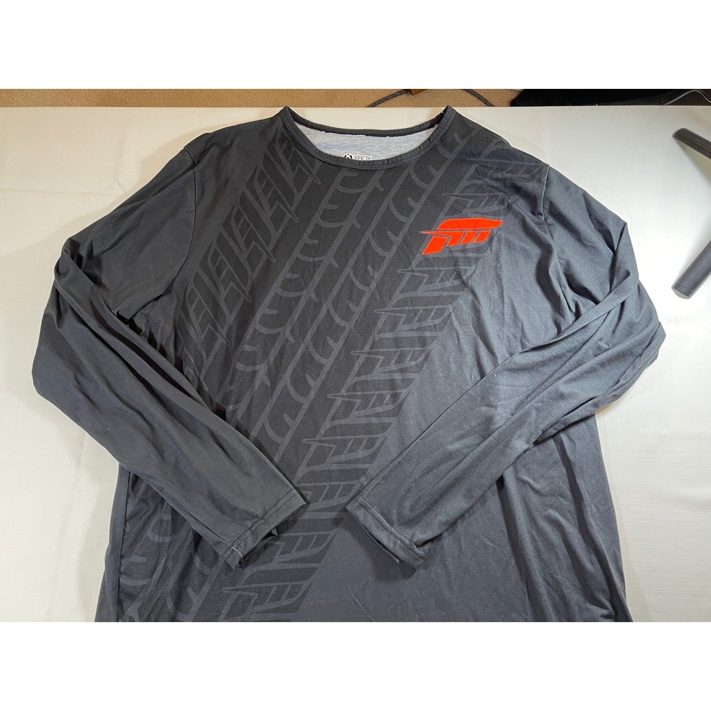 Xbox Forza Motorsport Long‎ Sleeve Graphic Tee Tire Tread Design 3XL